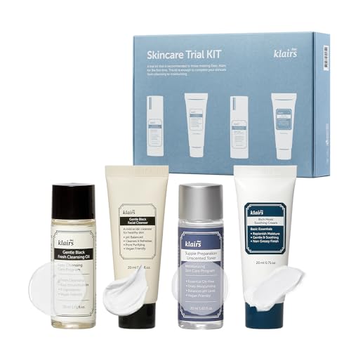 DearKlairs Skincare Travel Trial Kit Korean Mini Set for All - Product Imagery