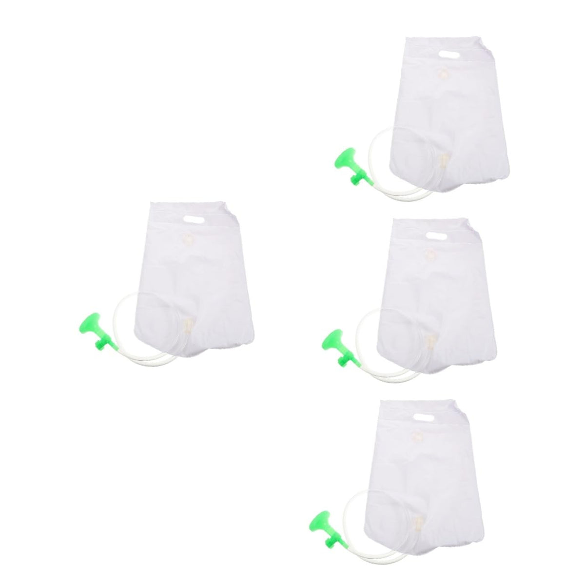 GOOHOCHY 4pcs Portable Bedside Bathing for Bedridden Patients Shower Bag Splash Hair Washing Companion for Elderly and D