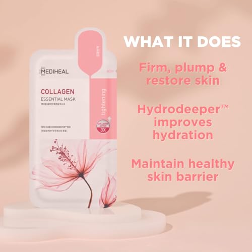 MEDIHEAL Official Best Korean Sheet Mask - Collagen Essential - Product Imagery