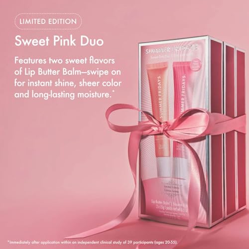 Summer Fridays Tinted Lip Butter Balm Sweet Pink Duo Gift Set (2 - Product Imagery