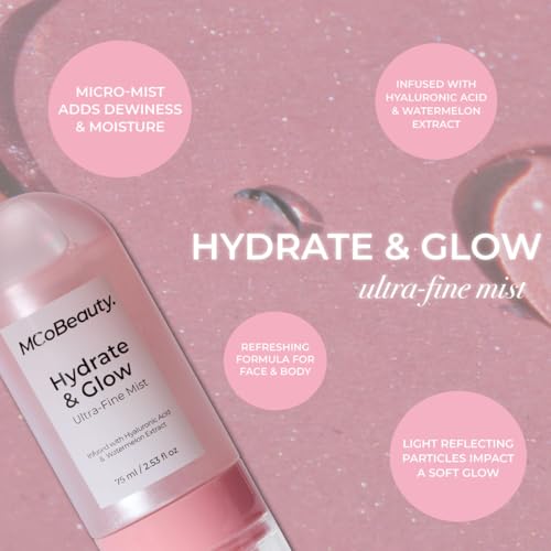 MCoBeauty Hydrate & Glow Ultra Fine Mist - Hydrating Shimmer - Product Imagery