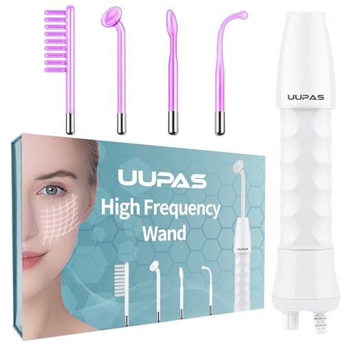 High Frequency Facial Wand-UUPAS Portable Handheld High Frequency – Violet, Glass