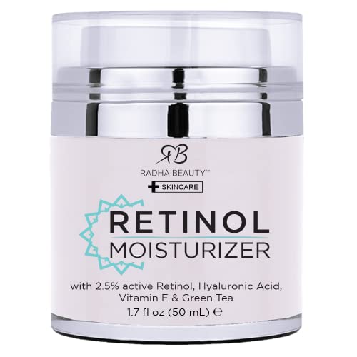 Radha Beauty Moisturizing Miracle Retinol Cream for Face - with - Product Imagery