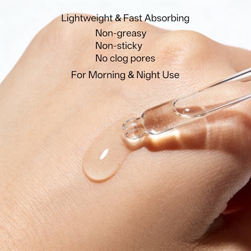 Hyaluronic Acid Serum with Collagen Vitamin E Oil, 1Fl oz - Product Imagery