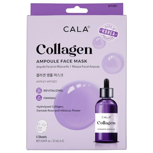 AMPOULE FACE MASK: COLLAGEN (5PK) - Product Imagery