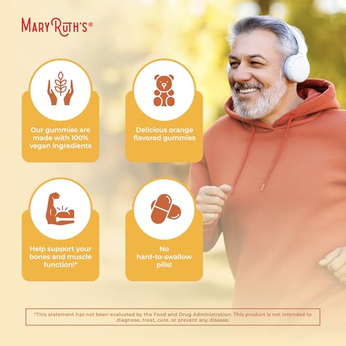 MARYRUTH'S Vitamin D3 Gummies, Adults & Kids Vitamin D, 60 - Product Imagery