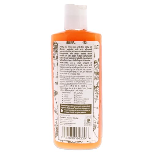Eminence Organic Skincare Mangosteen Daily Resurfacing Cleanser, - Product Imagery