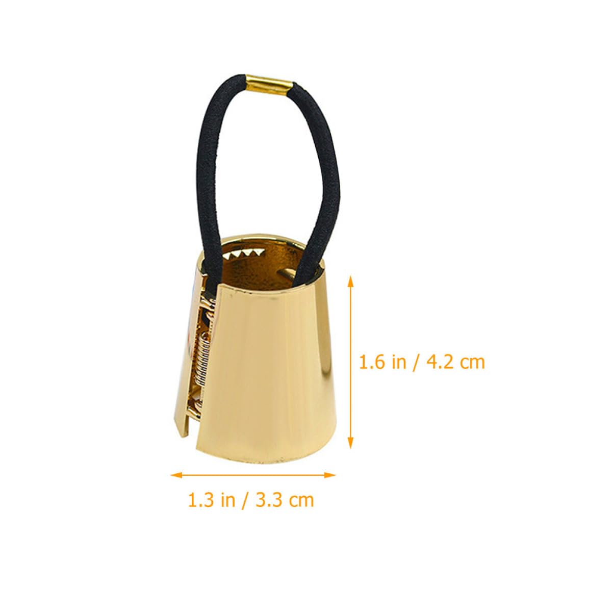 PLAFOPE Metal Hair Tie Gold Hair Elastic Ponytail Holder for Everyday Use and Styling