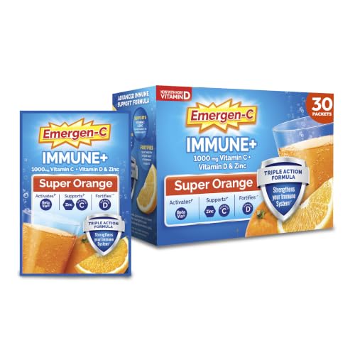 Emergen-C Immune+ Triple Action Immune Support Powder, Super - Product Imagery