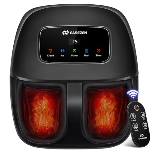 EaseZen Shiatsu Foot Massager Machine with Heat & Remote, 2026 - Product Imagery