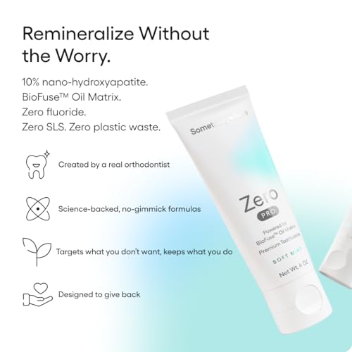 Something Nice Zero Pro Toothpaste - 10% Nano Hydroxyapatite - Product Imagery