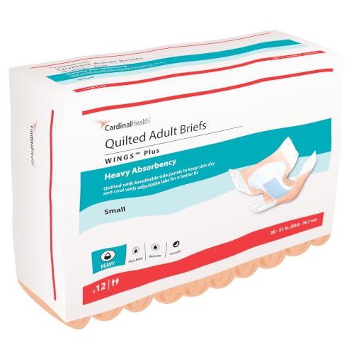 Cardinal Health™ Quilted Adult Briefs, Wings™ Plus, Heavy - Product Imagery