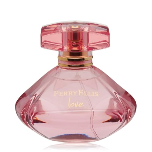 Perry Ellis Love Eau de Parfum Spray for Women, Vanilla & Rose, 3.4 Oz – Fruity