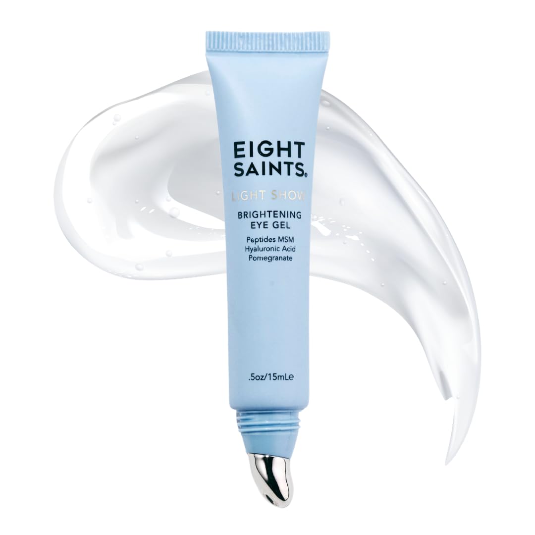 Eight Saints Light Show Brightening Eye Gel, Anti Aging Cooling Eye Gel to Reduce Puffiness, Wrinkles and Calms Under Ey