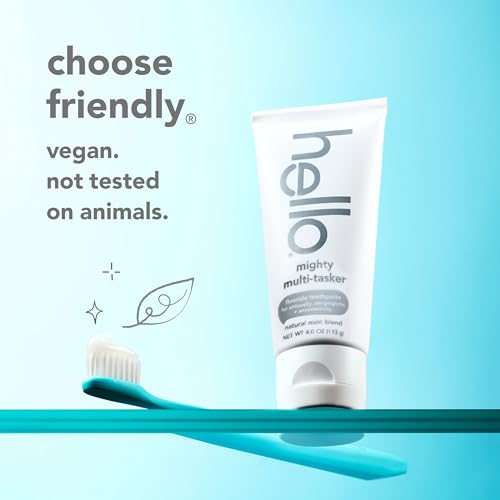 hello 8-in-1 Mighty Multi-Tasker Fluoride Toothpaste, Mint, 2 - Product Imagery