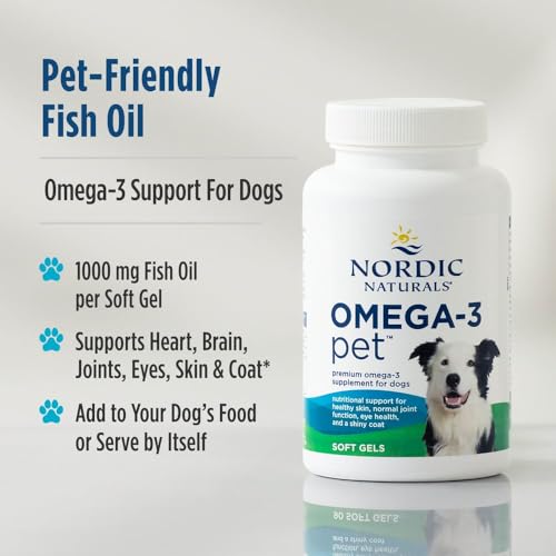 Nordic Naturals Omega-3 Fish Oil for Dogs with EPA + DHA - 180 - Product Imagery