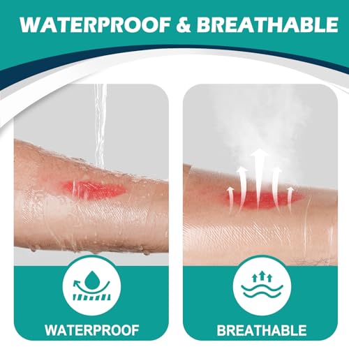 Transparent Film Dressing 4" x 4.75" Box of 30 - Waterproof - Product Imagery