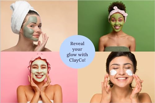ClayCo! 10 Piece Clay Mask Variety Kit for Men & Women Facial - Product Imagery