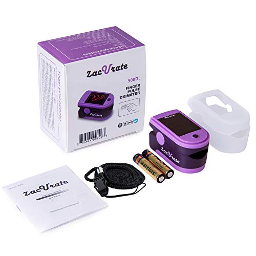 Zacurate Pro Series 500DL Fingertip Pulse Oximeter Blood Oxygen - Product Imagery