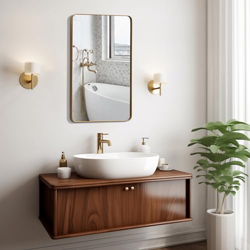 Basicwise Plastic Medicine Cabinet with Beveled Edge Mirror Door - Product Imagery