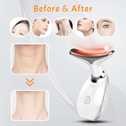 7 Color Face and Neck Massager for Skin Care, Multifunctional - Product Imagery