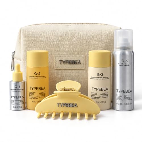 TYPEBEA Daily Hair Growth & Refresh Kit, Gift Set with Serum, Shampoo, Conditioner & Dry Shampoo Minis