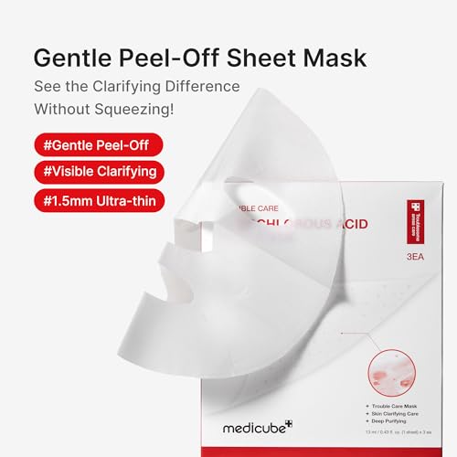 medicube Hypochlorous Acid Peel-Off Sheet Mask 3EA - Product Imagery