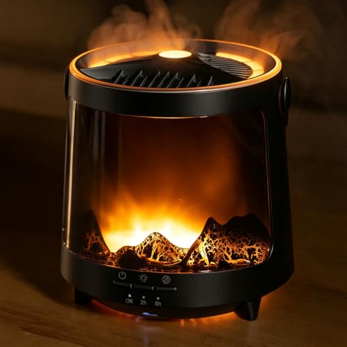 300ml Ultrasonic Humidifier Aromatherapy Diffuser 7 Color LED - Product Imagery