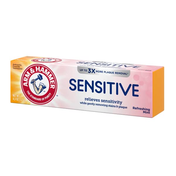 ARM & HAMMER Sensitive Teeth & Gums Toothpaste 4.5 oz (Pack of 2) - Product Imagery