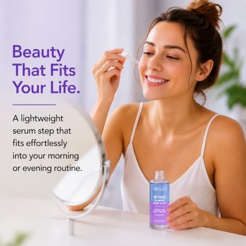 Global Beauty Care Retinol Double Serum – Renewing Facial Serum - Product Imagery