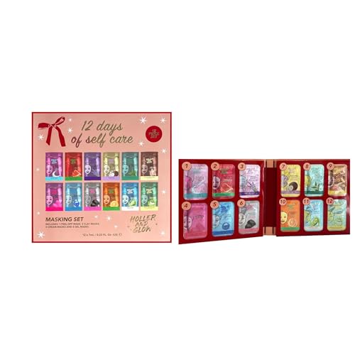 Holler And Glow 12 Days of Self Care Facial Mask Set, - Product Imagery