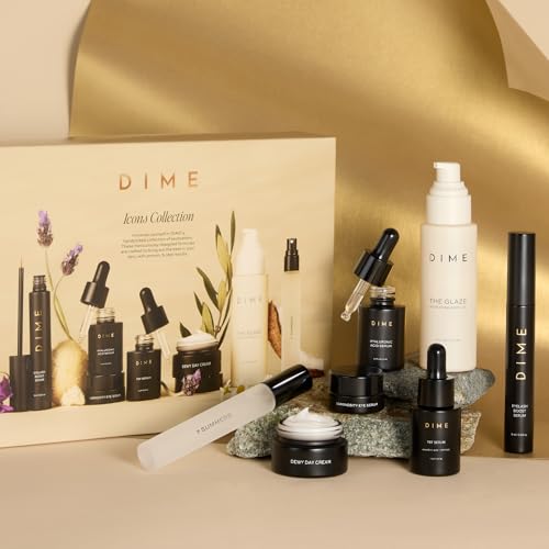 DIME Beauty Icons Collection - Travel Skincare Set, 7 Pieces - Product Imagery