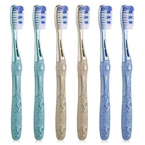 Medium Toothbrushes for Adults, Whitening Toothbrush with Spiral - Product Imagery
