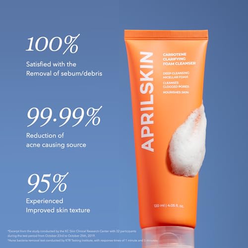 Aprilskin Carrotene Clarifying Foam Cleanser - Deep Cleansing - Product Imagery