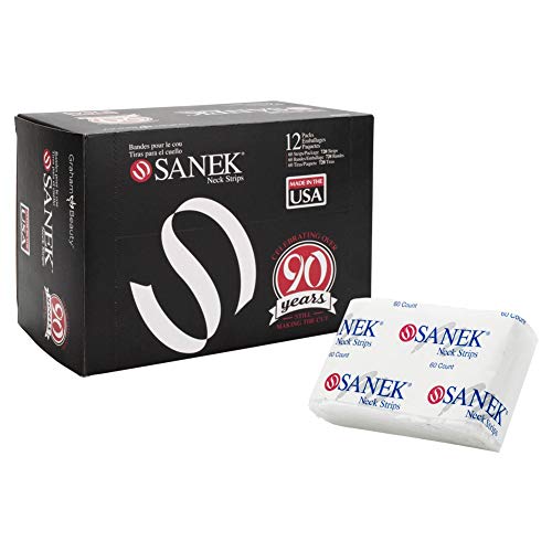 BARBER SALON GRAHAM BEAUTY SANEK NECK STRIPS 12 PACKS MADE IN - Product Imagery
