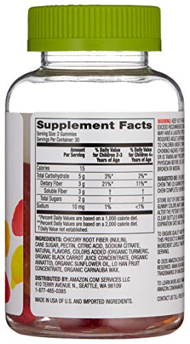 Amazon Brand - Mama Bear - Kids Fiber Gummies - Supports - Product Imagery