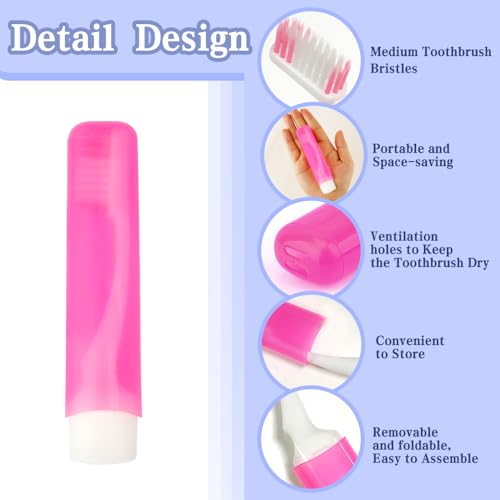 Travel Toothbrush, 3PCS Travel Toothbrush Set, Mini Toothbrush - Product Imagery