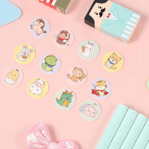 120Pcs Kids Bandages 12 Styles Zodiac Themes Animal Pattern - Product Imagery