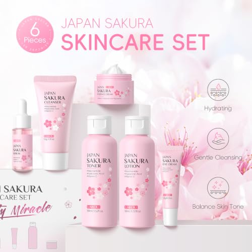 LAIKOU Skin Care Set JAPAN SAKURA Women Beauty Gift Sets Skin - Product Imagery