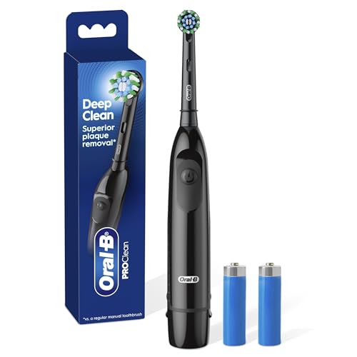 Oral-B Pro 100 CrossAction, Battery Powered Toothbrush, Black, 1 - Product Imagery
