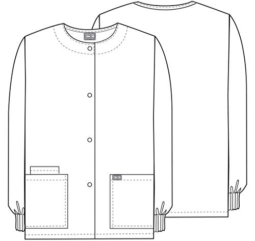 Cherokee WW Originals Scrubs Jacket for Women Snap Front 3 - Product Imagery