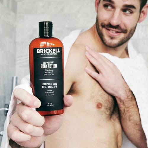 Brickell Men's Deep Moisture Body Lotion for Men, Protects and - Product Imagery