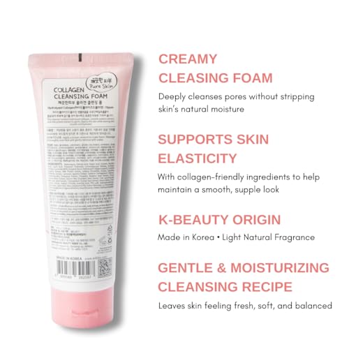 esfolio Collagen Cleansing Foam – Hydrating Face Wash for Deep - Product Imagery