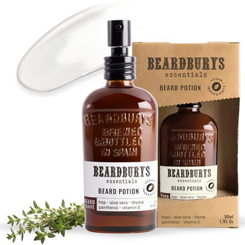 BY CAROBELS BEARDBURYS Beardburys Essentials Beard Potion | Moisturizing Beard Cream, Keeps Skin Moisturized and Itch Fr