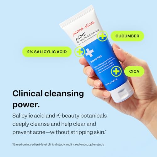 Peach Slices - Acne Clarifying Cleanser (4.05 oz) - 2% Salicylic - Product Imagery