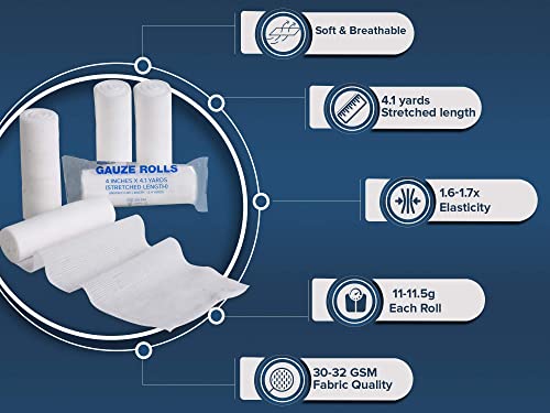Gauze Rolls Pack of 24 – Premium Quality Lint and Latex-Free 4 - Product Imagery