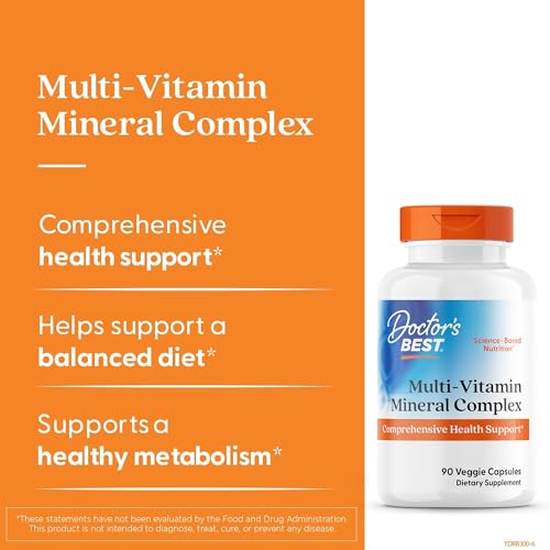 Doctor's Best Multi-Vitamin Mineral Complex - Daily Vegan - Product Imagery