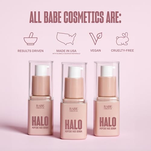 Babe Original Halo Peptide Face Serum for Hydrated, Plump Skin - Product Imagery