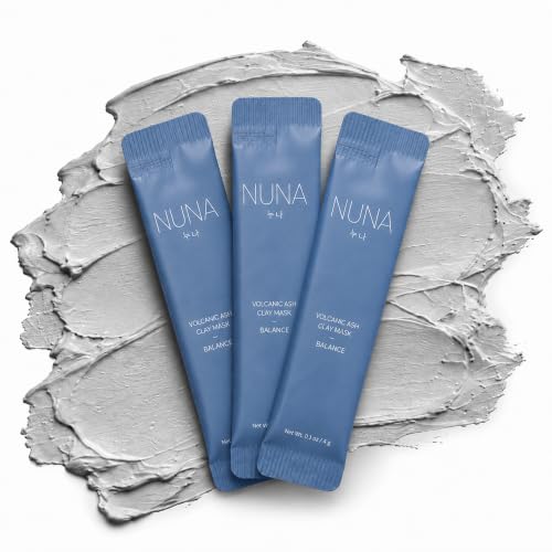 NUNA Volcanic Ash Clay Mask - Triple Clay Complex, Pearl Extract, Centella Asiatica, Squalane, Shea Butter, Hydrolyzed H