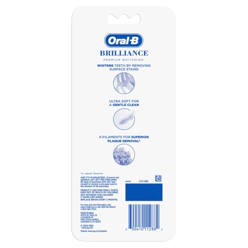 Oral-B 3D White Brilliance toothbrushes, 4 Count Toothbrush - Product Imagery